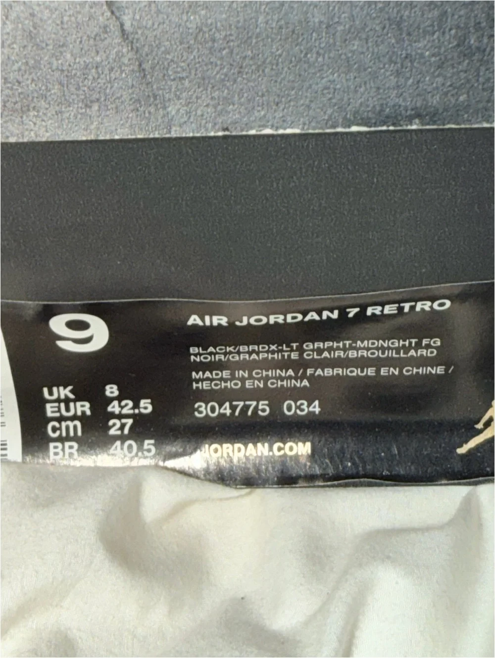 Air Jordan 7 Retro Bordeaux 2015 Men’s 9 Women’s 10.5 OG Box